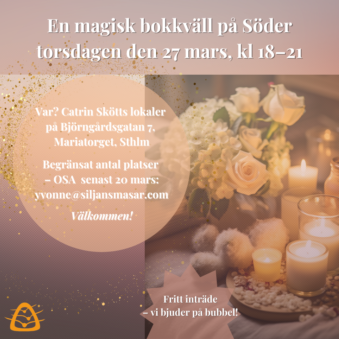 En magisk bokkväll på Söder –  Välkommen den 27 mars!