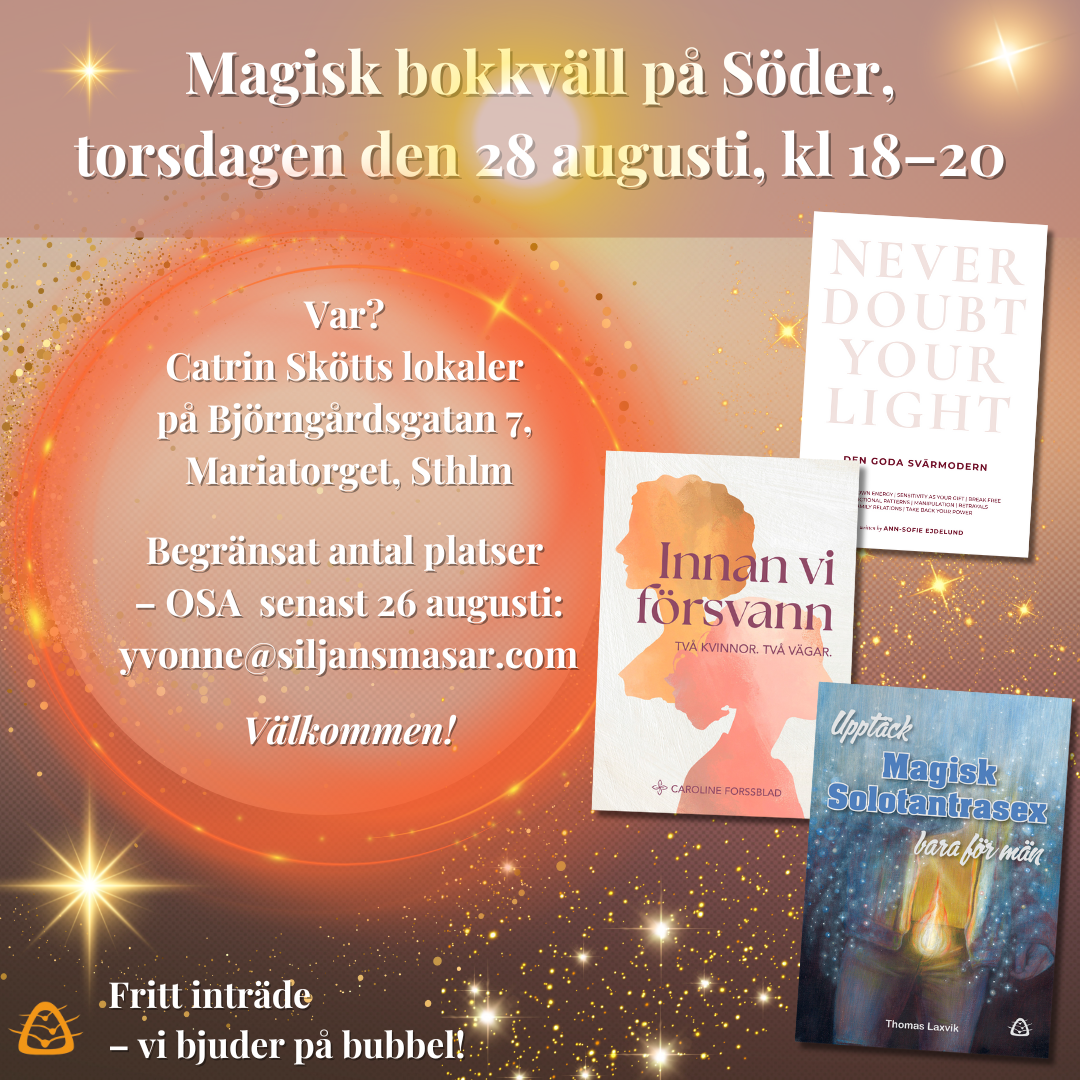 Från solotantra & frigörelse till svärmödrar – upptäck höstens mest sprakande bokafton!
