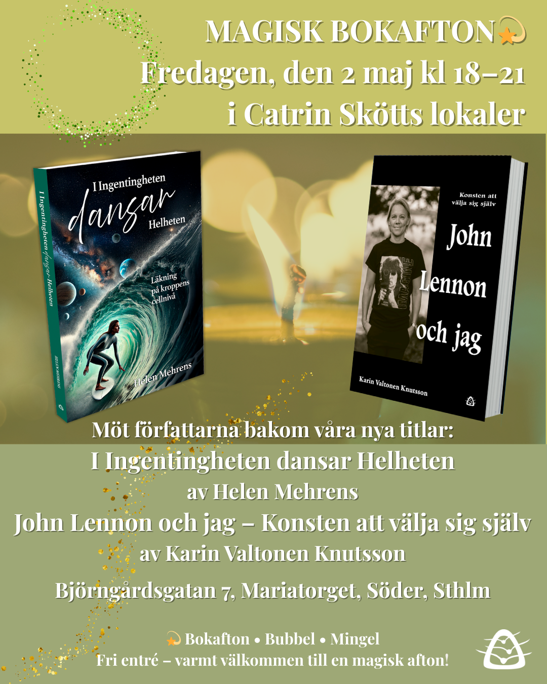 Magisk bokafton fylld av själ, närvaro och mening